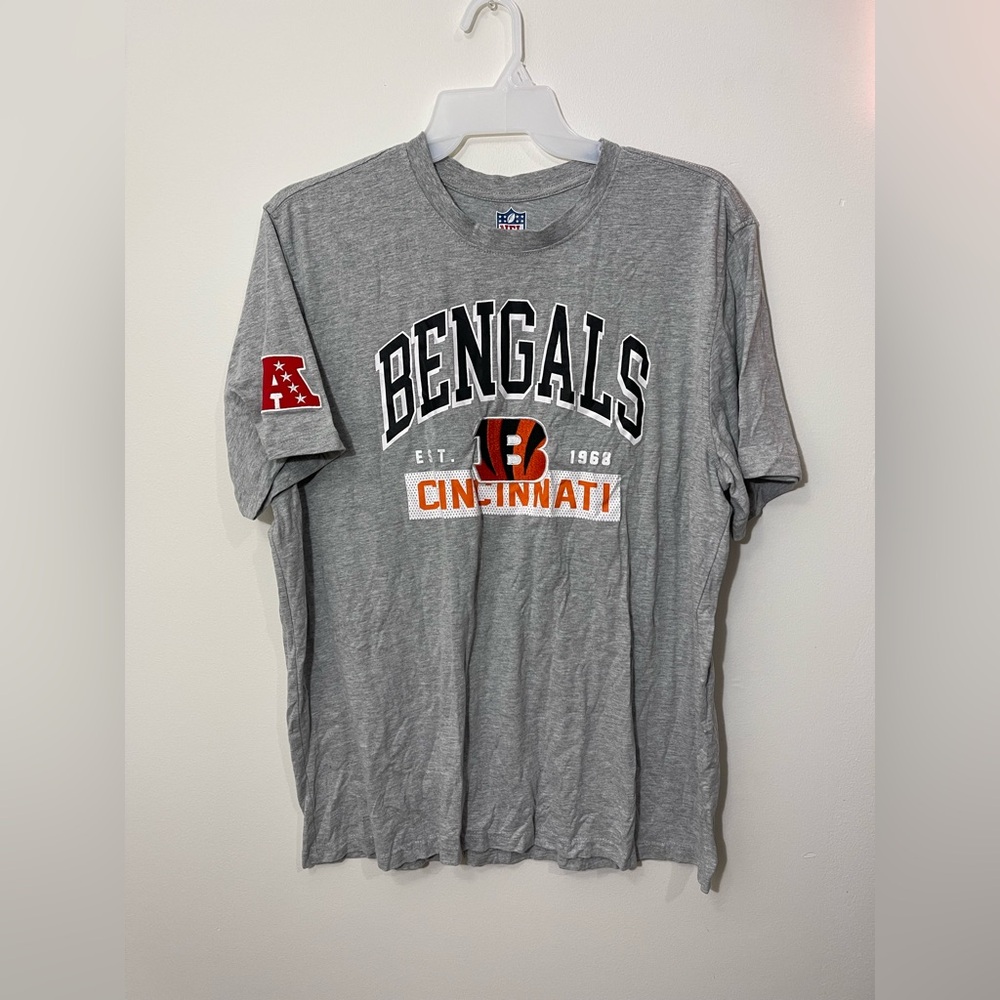 Gray NFL Cincinnati Bengals short-sleeve t-shirt Size 2XL